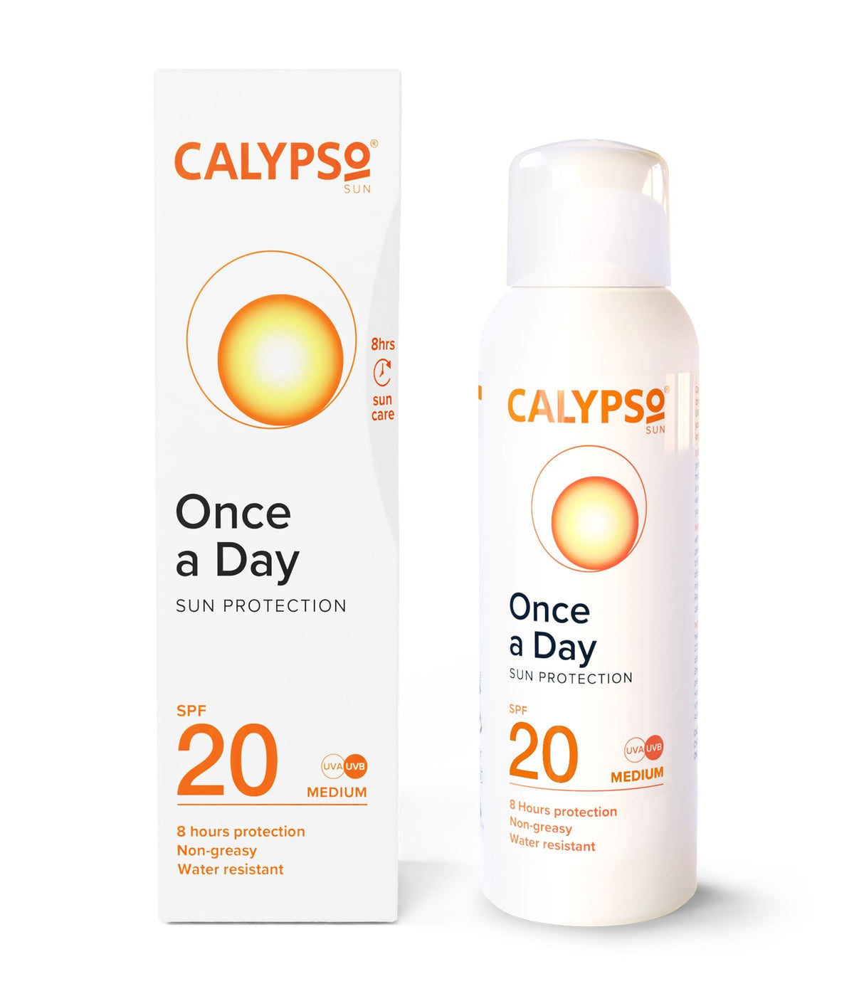 Calypso Once A Day Sun Protection Lotion SPF20 | 8 Hours Sun Protection | Non Greasy | Superior 4 Start UVA Rating - 200 ml CALC20L