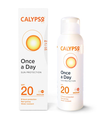 Calypso Once A Day Sun Protection Lotion SPF20 | 8 Hours Sun Protection | Non Greasy | Superior 4 Start UVA Rating - 200 ml CALC20L