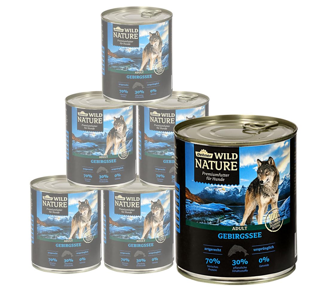 Dehner Wild Nature Adult Dog Food Mountain Lake 6 x 800 g (4.8 kg)