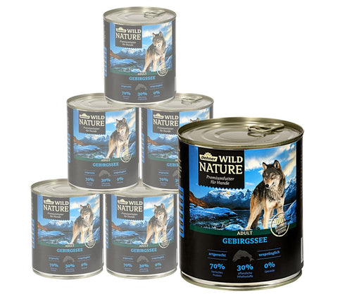 Dehner Wild Nature Adult Dog Food Mountain Lake 6 x 800 g (4.8 kg)