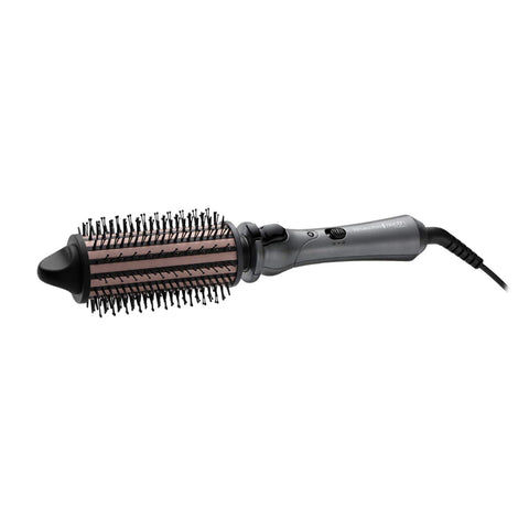 Remington Keratin Protect Heated Hot Hair Brush for Volume, Body, Bounce and Blow-Dry Style Curls (45mm Mixed Bristle Brush, Keratin & Almond Oil Infused Ceramic Barrel, 120Â°C-180Â°C) CB65A458