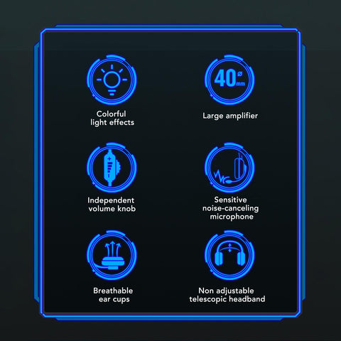 CCYLEZ Computer Gaming Headset, Noise Cancelling Over Ear Headphones with Mic, Lightweight Comfortable Wired Headphones with Colorful Light Effects, Pinks