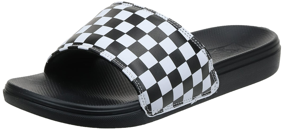 Vans La Costa Slide-On (Checkerboard) True White/Black Men's 10, Women's 11.5 Medium