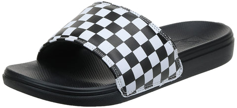 Vans La Costa Slide-On (Checkerboard) True White/Black Men's 10, Women's 11.5 Medium