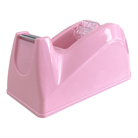 SHOIKOM Desktop Office Tape Dispenser - Cute Tape Dispenser for Office, Home&School, Perfect Companion for Desk, Featuring Antiskid Base Design - Macaron Pink