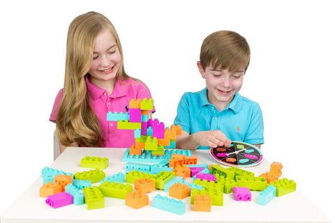 Strictly Briks Brik Builder Family Game for Toddlers and Kids | Board Game with Building Blocks and Bricks | Bricks Compatible with All Brands