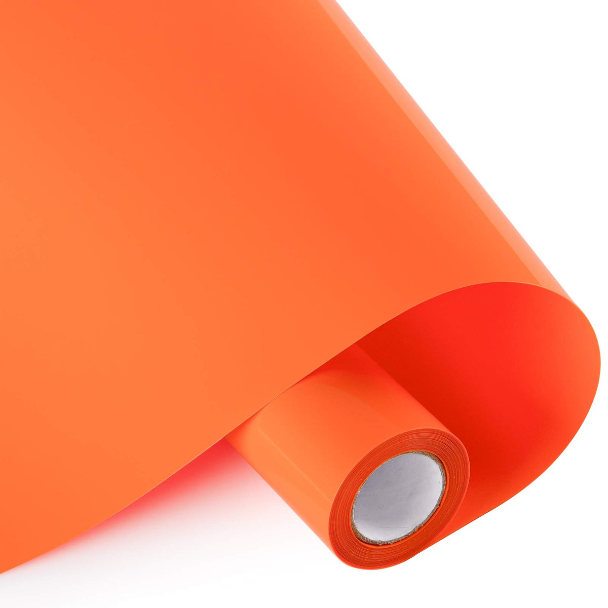 Whaline Heat Transfer Vinyl Set, 12In x 10FT Orange Heat Transfer Paper, Permanent Adhesive HTV Iron On Vinyl, Backed Vinyl Rolls for DIY T-Shirts, Hat, Clothing, Birthdays, Silhouette Cameo, Letters