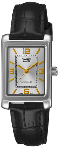 Casio Women Analogue Quartz Watch with Leather Strap LTP-1234PL-7A2EF