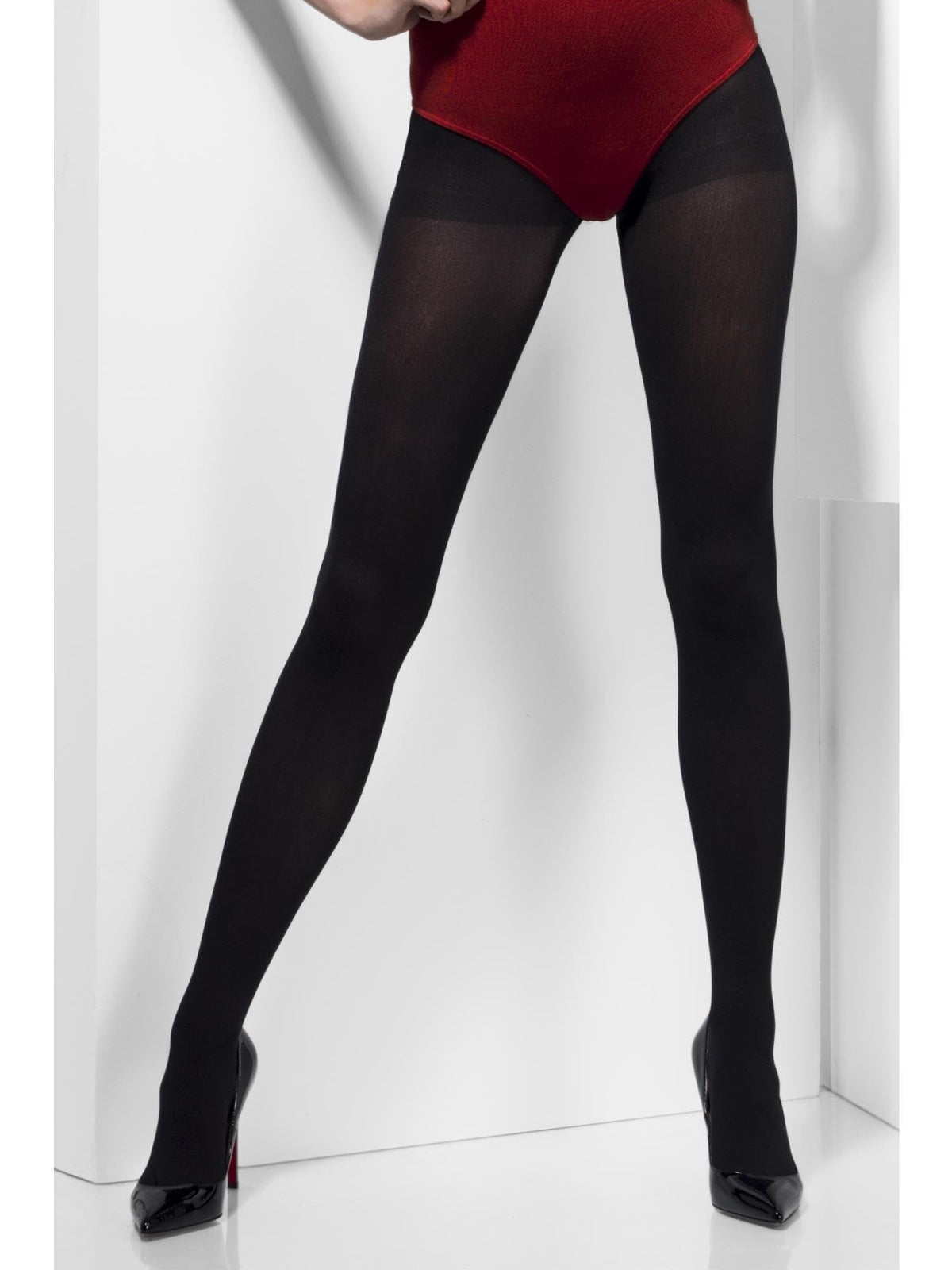 Smiffys Opaque Tights, Black , Fever Hosiery Fancy Dress, Fever Dress Up Accessories