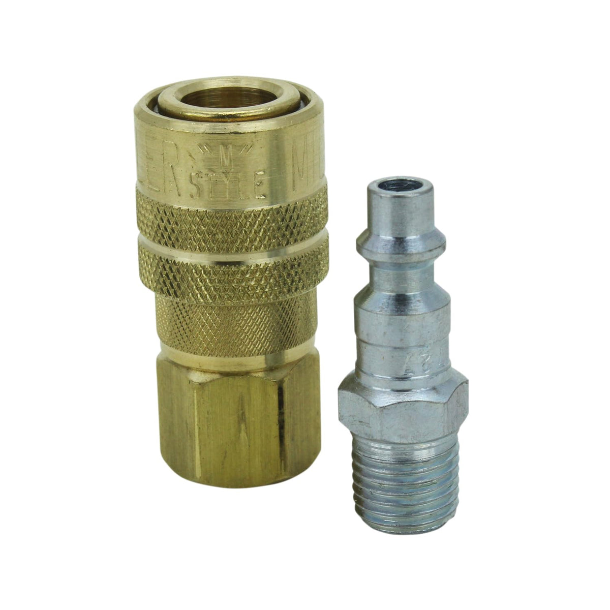 Milton S-711 1/4" NPT M Style Coupler and Plug