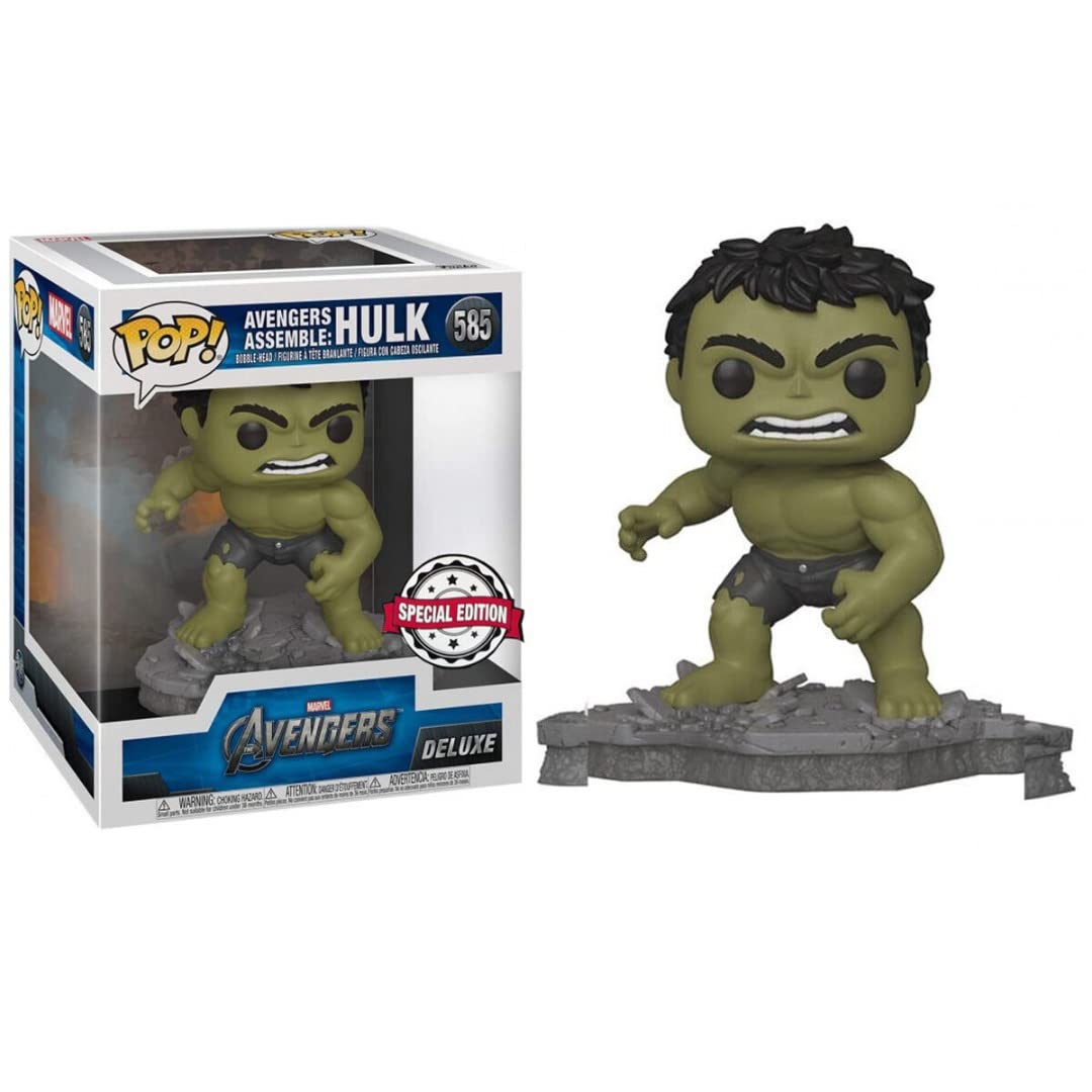 Funko Pop! Deluxe, Marvel: Avengers Assemble Series - Hulk, Amazon Exclusive, Figure 2 of 6