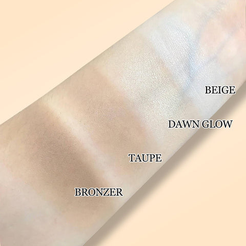 Erinde Matte Grey Contour Palette, Cool Toned Face Sculpting Bronzer Pressed Powder Contour, Lightweight, Ultra-Blendabled, Multiuse Baked Contouring Makeup for Light Skin Tone, 01 Grey Brown