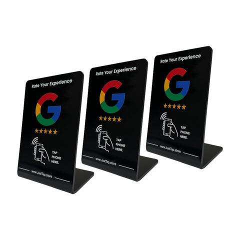 NFC Review Stand Google Compatible, One-Tap Instant Feedback & Ratings | Elevate Customer Engagement & Boost Business Reviews | Reusable One Touch NFC Reviews | Compatible with Any Smartphone (3)