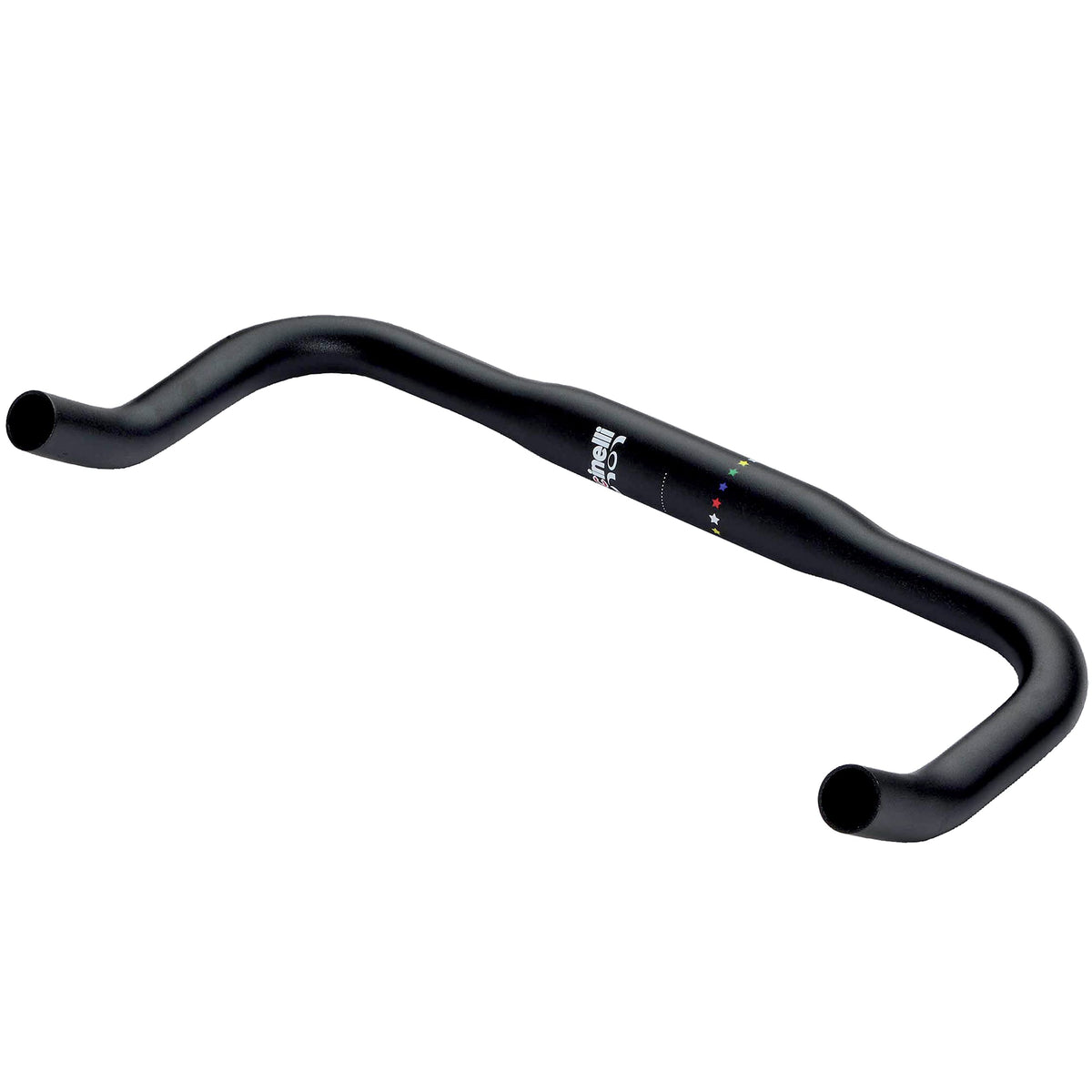 Cinelli Lola Bullhorn Bicycle Handlebar, 31.8/38, Black Anodized