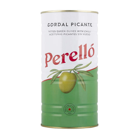 Perelló Spanish Gordal Pitted Green Olives, 600 g