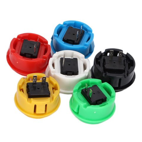 Hilitand 12pcs Arcade Joystick Buttons DIY Kit Arcade Joystick 30mm Replacement Button for Arcade Joystick Game Console