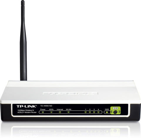 TP-LINK TD-W8951ND 150 Mbps Wireless N ADSL2+ Modem Router for BT Connections