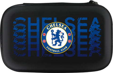 FOCO Officially Licensed Chelsea Football Club Darts Case The Blues Storage Wallet, Repeat Wordmark (W455)