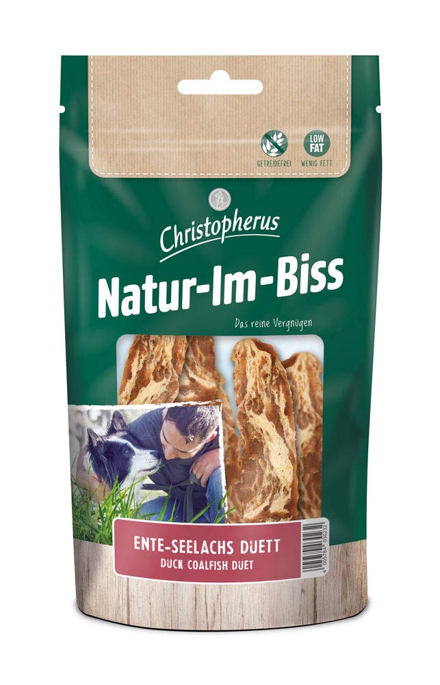 Christopherus Dog Chew Sticks Duck Pollock Duet Warm Air Dried Natural In Bite 70g