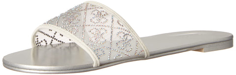 GUESS Women's NORRIN Sandal, White, 9