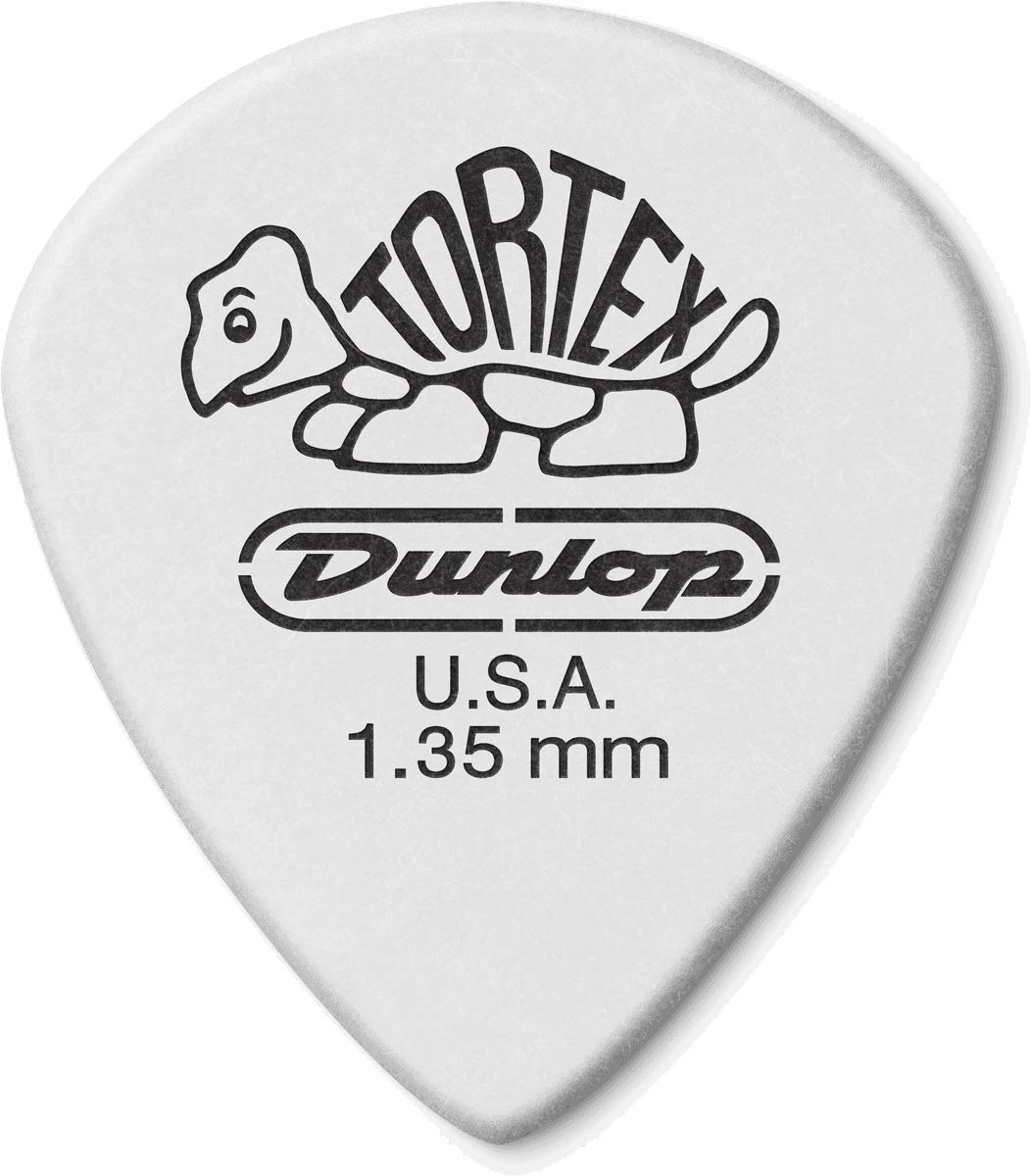 Dunlop 478P1.35 TORTEX White JAZZ III Picks (12-Pack) 1.35 mm