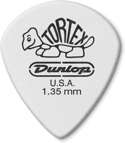 Dunlop 478P1.35 TORTEX White JAZZ III Picks (12-Pack) 1.35 mm
