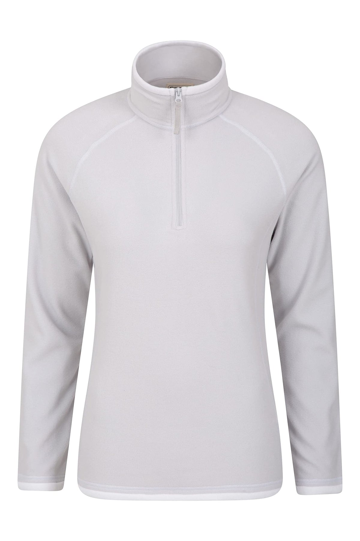 Mountain Warehouse Montana Womens Microfleece - Breathable Ladies Sweater, Quick Drying Pullover, Warm Fleece Jacket, Half Zip - for Spring Summer, Travelling, Outdoors Grey 10