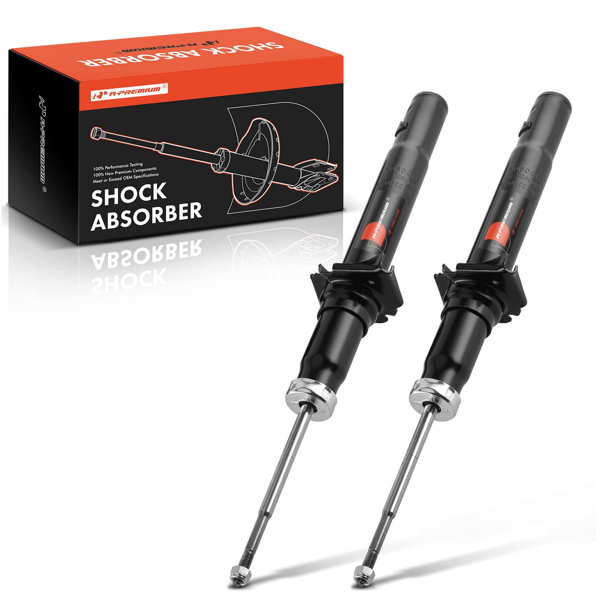 A-Premium Front Pair (2) Shock Absorber Strut Assembly Compatible with Acura RL 2005-2012, Driver and Passenger Side