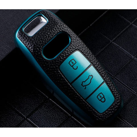 LadyCent Car Key Case for Audi Q8 C8 A6 A7 A8 2018 2019, TPU Car Key Cover Case