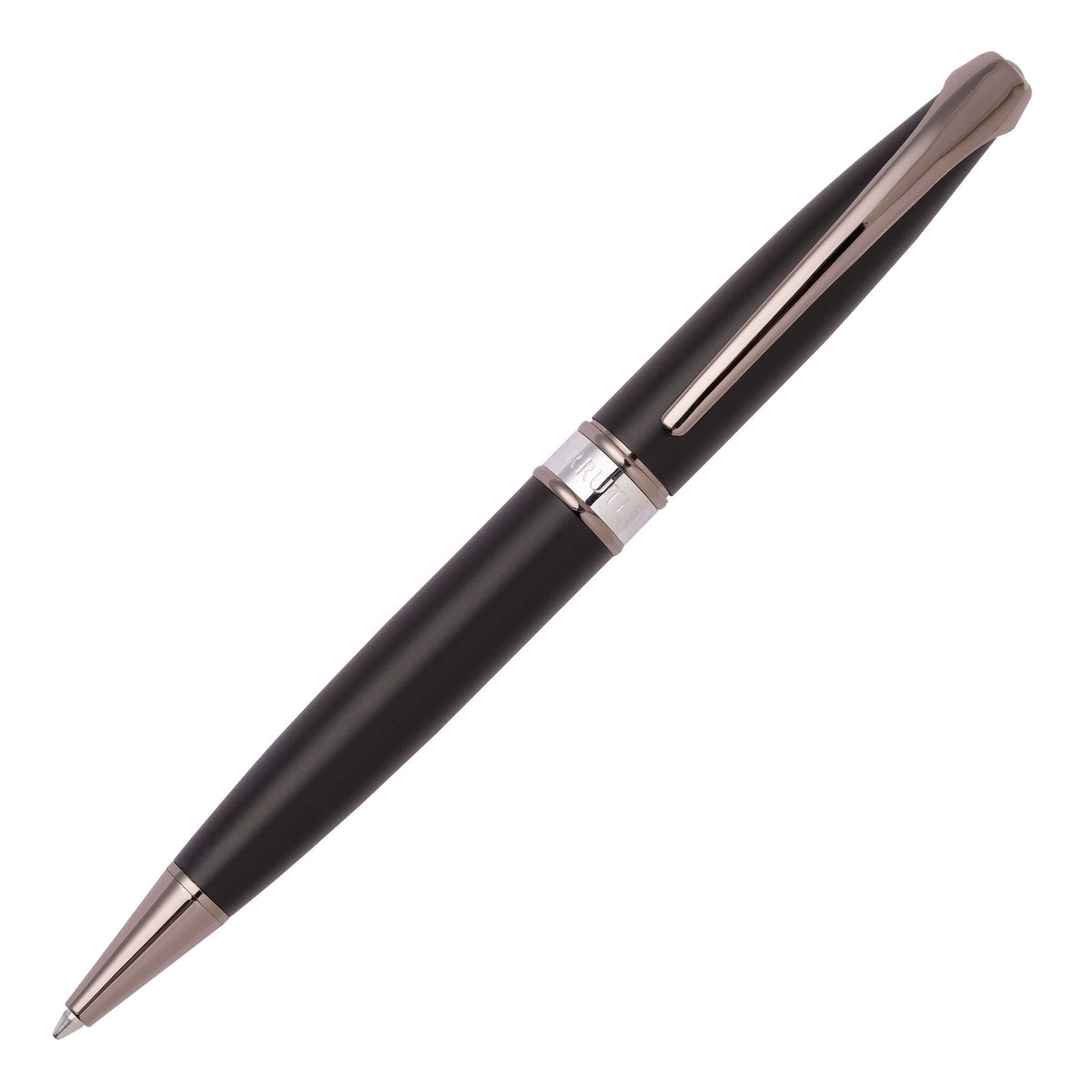 Cerruti 1881 Ballpoint Pen Abbey Matt Black | Iconic Writing Instrument | Blue Ink | Gift Box