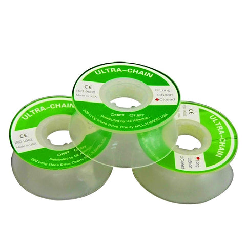 RZJZGZ Clear Dental Orthodontic Elastic Chain Power Chains Brace Orthodontic Spool Elastic Rubber Band (Short)