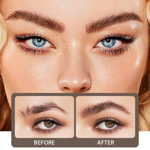 Thickening Brow Mascara,Brow Fast Sculpt,Waterproof, Transfer-proof, Brush to Fill in Eyebrows and Cover Gray Hairs - Cruelty Free