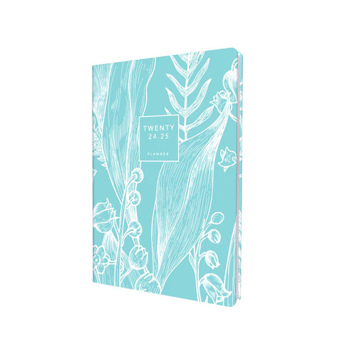 Collins Tara Mid Year Diary Planner A5 Day To Page Academic Year 2024-25 - Teal - Daily Mid Year Journal for Students, Teachers - TA151M.53-2425 - August 2024 to August 2025