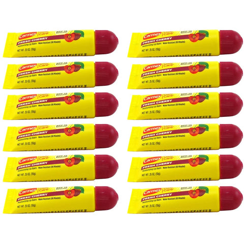 Carmex Lip Balm Fresh Cherry Spf#15 0.35 Ounce Tube (12 Pieces)