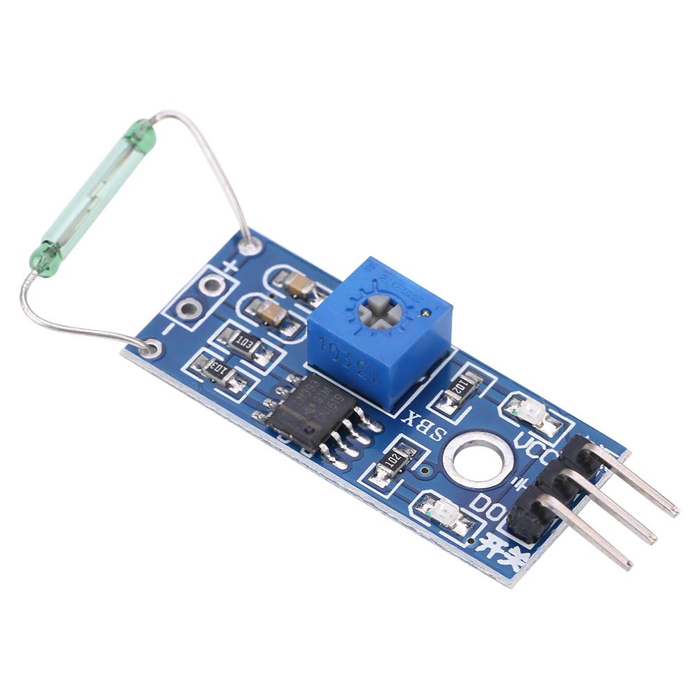 4 pcs/set Reed Sensor Magnetic Switch Module DIY Kit Reed Relay Module Reed Switch Module Set Normally Open for Industrial