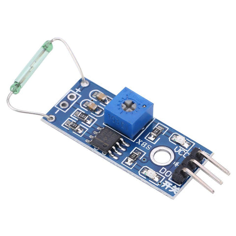 4 pcs/set Reed Sensor Magnetic Switch Module DIY Kit Reed Relay Module Reed Switch Module Set Normally Open for Industrial