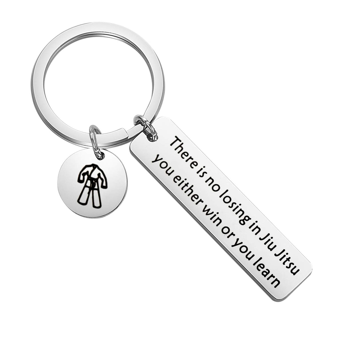 FOTAP Jiu Jitsu Keychain Martial Artist Gift Gifts for Martial Art Lovers (Jiu Jitsu keychain)