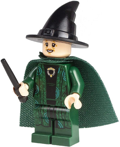 LEGO Harry Potter: Professor Mcgonagall Minifigure with Green Cape and Wand