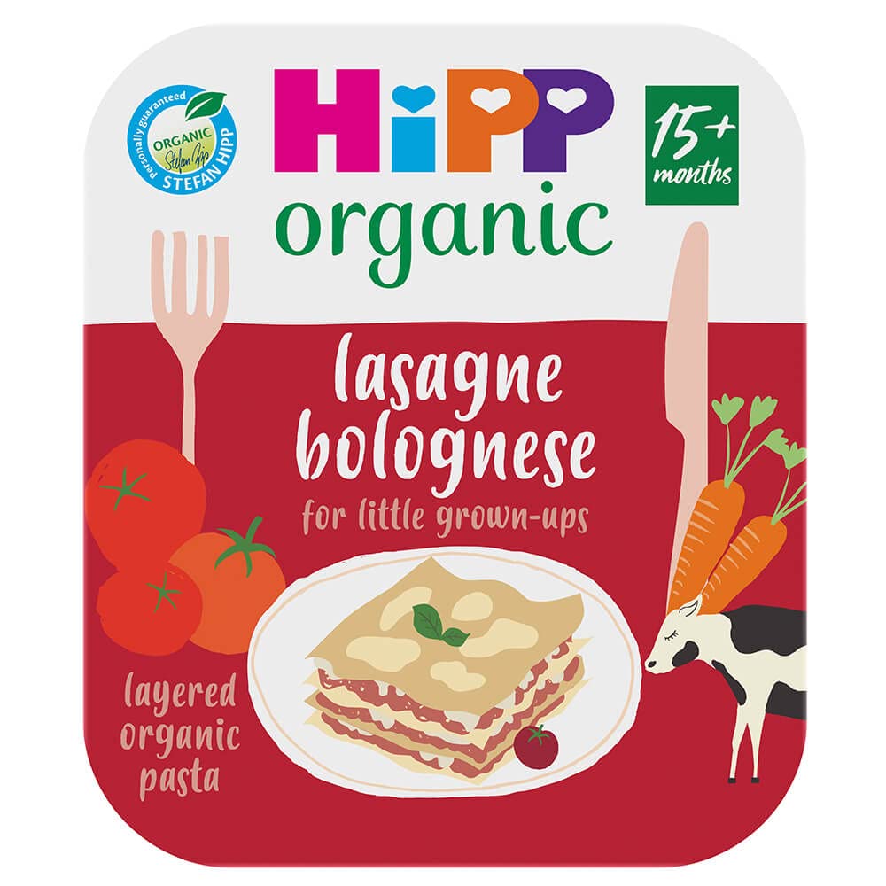 HiPP Organic Lasagne Bolognese Toddler Tray Meal 15+ Months (250g x 6)
