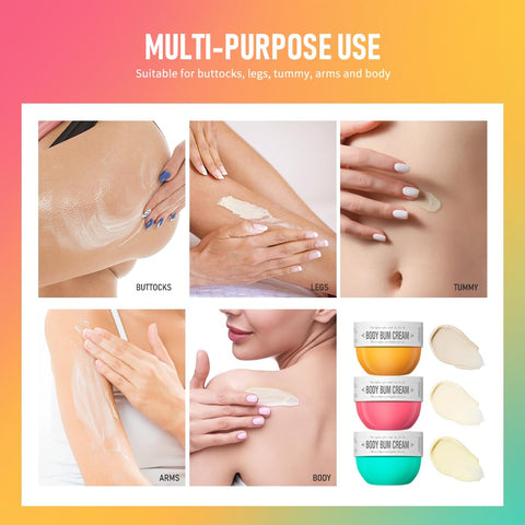 Fovcos Bum Cream, Moisturizing Body Cream, Body Skin Repair, Bum Cream for All Skin. (Caramelized coconut)