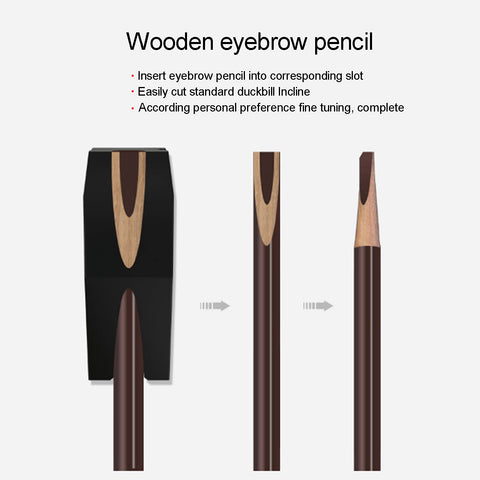 Eyebrow Pencil Sharpener, 4 in 1 Duckbill Shape Eyebrow Pencil Shaper Eyebrows Compact Pencil Shapers Cosmetic Eye Makeup Shaping Tool Duckbill Makeup Pencil Sharpeners for Home Salon Use