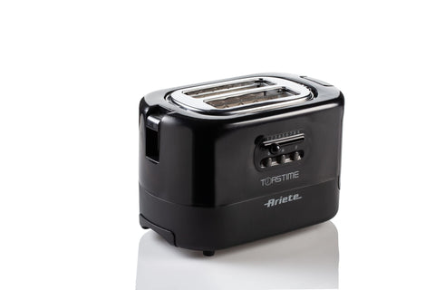 Ariete 159 Toaster 2 Slice with Tongs Drawer Crumb Catcher Black