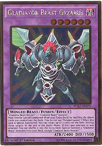 Yu-Gi-Oh! - Gladiator Beast Gyzarus (PGL2-EN079) - Premium Gold: Return of The Bling - Unlimited Edition - Gold Rare