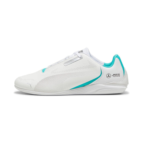 PUMA Men's Mercedes AMG Petronas F1 Cdrift Cat Decima 2.0 Sneaker, White-Sheen Green, 8.5