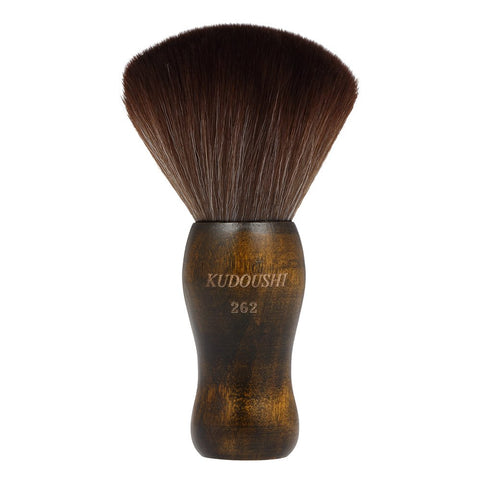 Neck Duster Brush KUDOUSHI Hair Cutting Brush Barber Natural Fiber Wooden Handle Salon Hairbrush