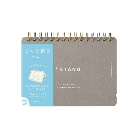 DESIGNPHIL Midori 13806006 Notebook, A6 Plus Stand, Cross Ruled