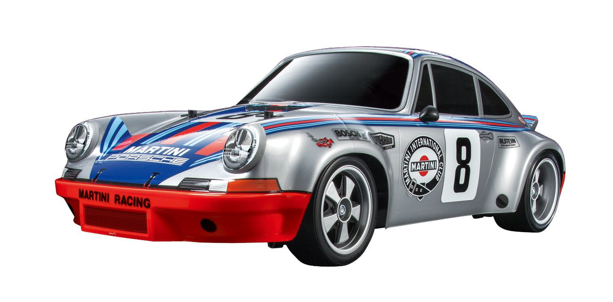 Tamiya TMYTAM58571 Porsche 911 58571 Carrera RSR Martini TT-02, Multi-Coloured