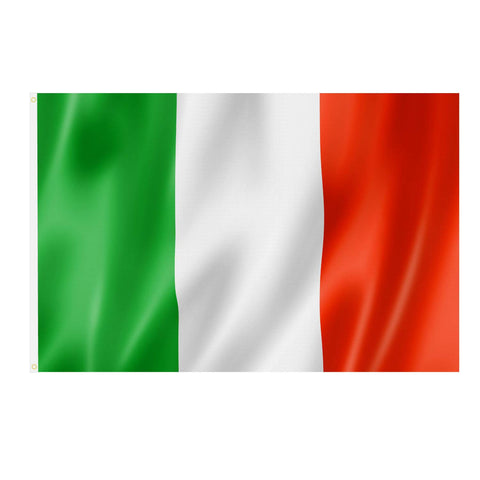 TRIXES Italy Flag with Rings - Large 5ftx3ft 90x150cm - Hanging Italian Flag Banner for Football & Rugby Tournament & Sporting Events