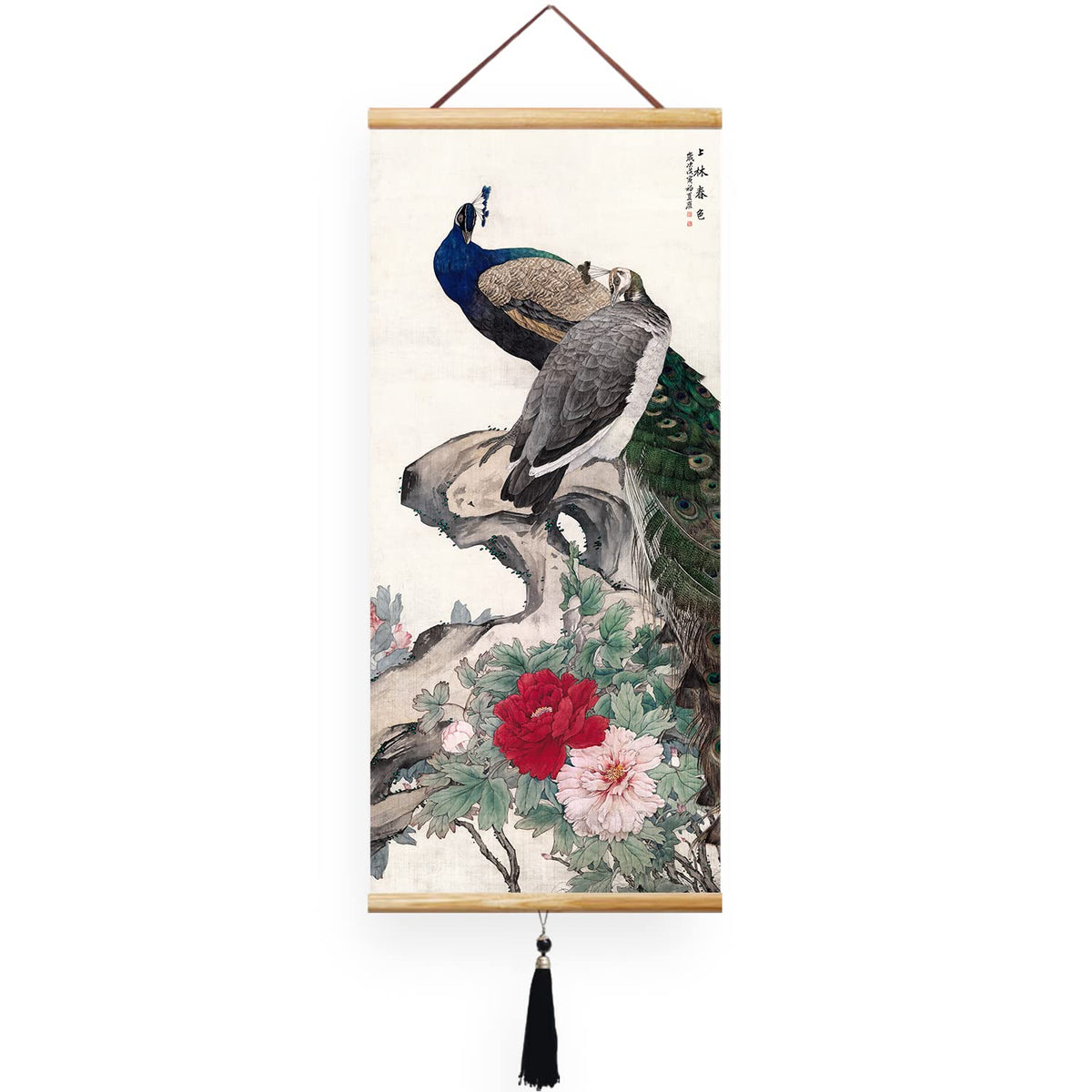 Prints Chinese Japanese Scroll Japanese Wall Art Asian Wall Scroll Cherry Blossom Decor Home