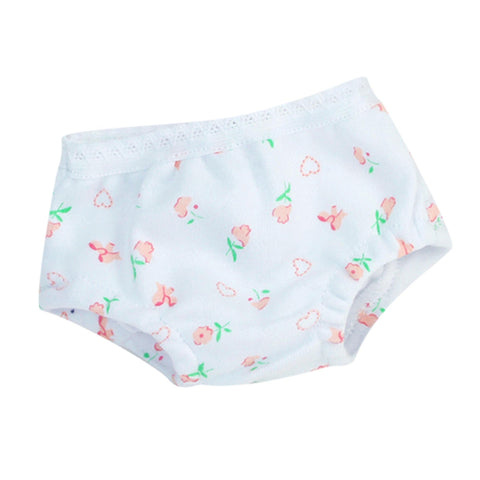Sophia's 18" Doll 2 Pack of Lace-Trimmed Cotton Panties, in White Floral Print and Pink